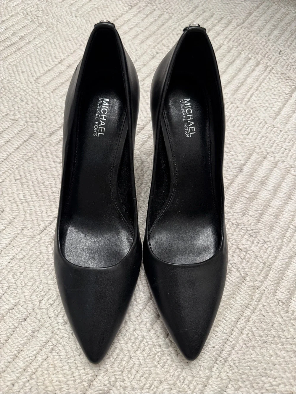 Michael Kors Black Pointed-Toe Stiletto Pumps
